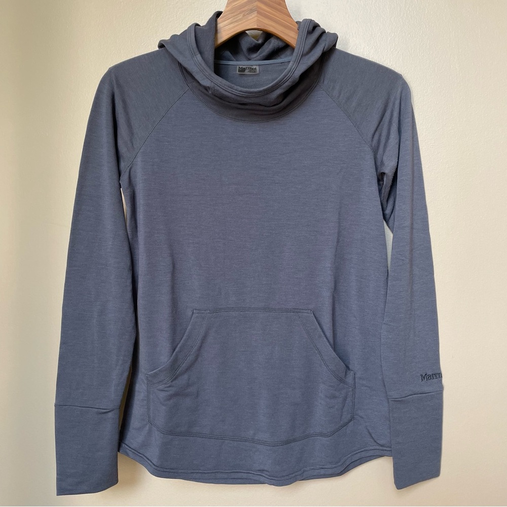 Marmot Pace Hoody Women's Size small grey Kangaroo Pocket Hoodie